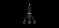 This is a general rocket for Moonbase; it could be used as scenary, maybe in a rocket launching area, where these are constantly taking off and landing.